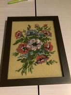 Handwerk halve kruisjessteek bloemen, Hobby en Vrije tijd, Borduren en Borduurmachines, Ophalen of Verzenden, Zo goed als nieuw