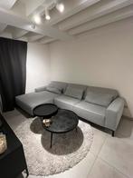 Grijze hoeksalon, Huis en Inrichting, Zetels | Complete zithoeken, Ophalen, Zo goed als nieuw, Stof