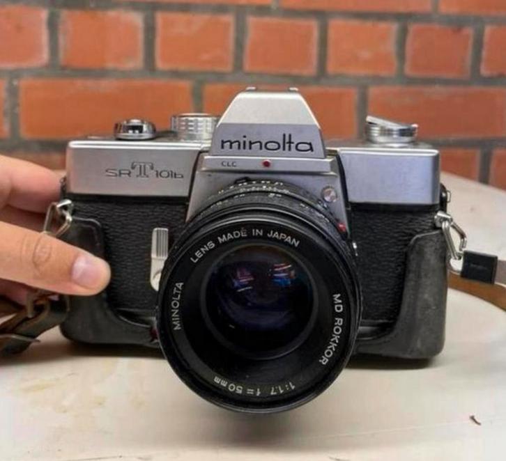 Camera Minolta SR-T 101b, Audio, Tv en Foto, Fotocamera's Analoog, Zo goed als nieuw, Minolta, Ophalen of Verzenden
