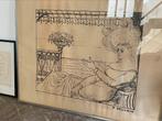 Paul Delvaux - lithografie - liggende vrouw, Antiek en Kunst, Ophalen of Verzenden