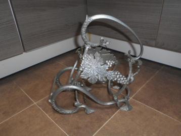 Ancien porte-bouteille de vin en étain, Enlèvement ou Envoi