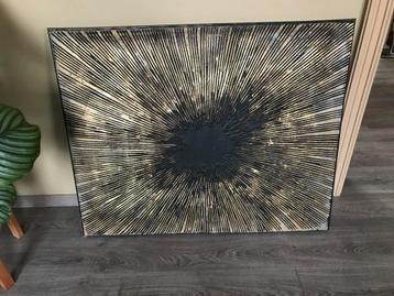 Groot canvas Zwart en Goud van Maison du Monde beschikbaar voor biedingen