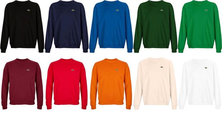 Lacoste Sweatshirt XS,S,M,L,XL,2XL,3XL,4XL,5XL Nieuw, Kleding | Heren, Truien en Vesten, Nieuw, Overige maten, Overige kleuren
