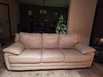 Lederen zetel Max Divani, Huis en Inrichting, Ophalen, Gebruikt, Driepersoons, Rechte bank