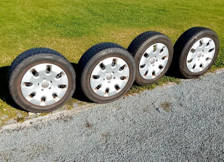 4 roues hiver 185/60-15 pour Audi A1, entraxe 5x100, Auto-onderdelen, Banden en Velgen, Banden en Velgen, Winterbanden, 15 inch