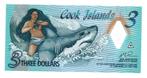 3 DOLLARS 2021     COOK ISLANDS     P11     € 6, Postzegels en Munten, Bankbiljetten | Oceanië, Los biljet, Ophalen of Verzenden