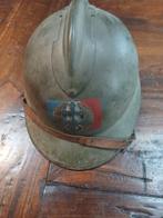 WW2 Franse helm Adrian M26 op naam 1939, Verzamelen, Ophalen of Verzenden, Landmacht