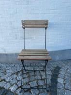 4 Houten tuinstoelen, Tuin en Terras, Tuinstoelen, Ophalen, Zo goed als nieuw