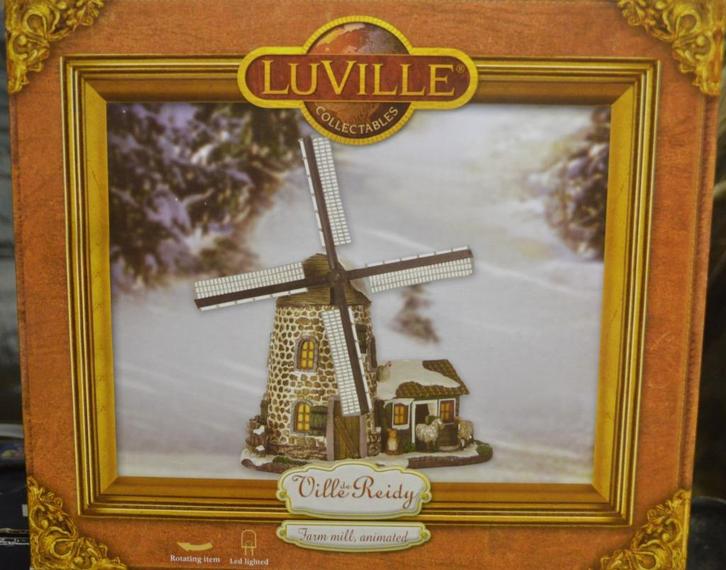 Luville Kerstdorp MOLEN, Diversen, Kerst, Gebruikt, Ophalen