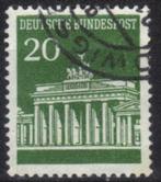 Duitsland Bundespost 1966-1967 - Yvert 369 - Brandenbur (ST), Affranchi, Envoi