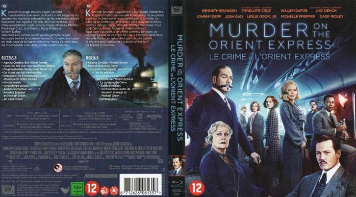 murder on the orient express (blu-ray) nieuw, Cd's en Dvd's, Blu-ray, Zo goed als nieuw, Thrillers en Misdaad, Ophalen of Verzenden