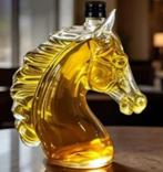 Prachtige glazen Whisky karaf Paardenhoofd (350ml), Ophalen of Verzenden, Nieuw