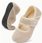 Warme pantoffels met patroon, Kleding | Dames, Schoenen, Verzenden, Nieuw, Beige, Pantoffels of Sloffen