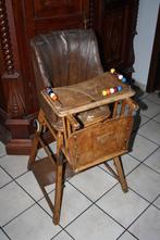 antieke design houten kinderstoel met telraam, Ophalen