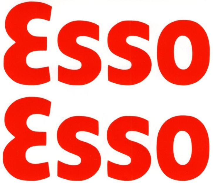 Esso sticker set #10, Motos, Accessoires | Autocollants, Envoi