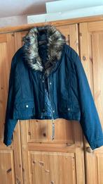 Kort zwart jacket taille 4 (pels kan eraf) nieuw, Kleding | Dames, Jassen | Winter, Ophalen of Verzenden, Nieuw
