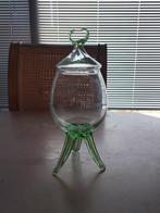 Vintage glazen snoeppot, Overige typen, Ophalen of Verzenden, Overige stijlen, Glas