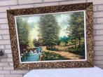Schilderij op doek: Landschap met riviertje, Antiek en Kunst, Ophalen