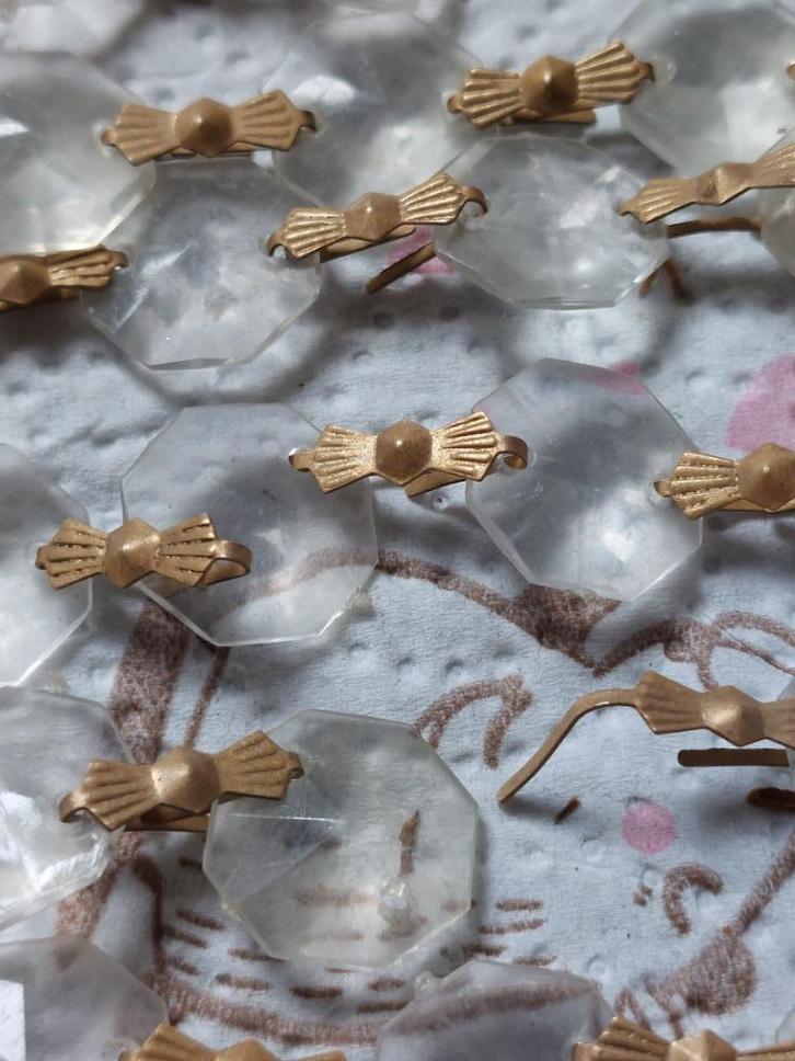 Onderdelen luster antiek, Antiek en Kunst, Antiek | Verlichting, Ophalen of Verzenden