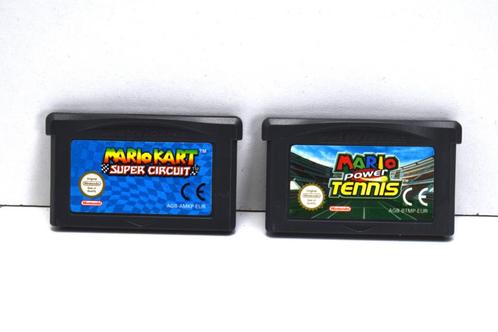 * Mario Power Tennis + Mario Kart | Game Boy Advance GBA, Games en Spelcomputers, Games | Nintendo Game Boy, Zo goed als nieuw