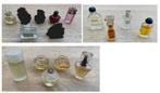 Vintage Miniatuur flesjes Dior, Lancôme, Armani, Ophalen of Verzenden, Zo goed als nieuw, Miniatuur, Gevuld