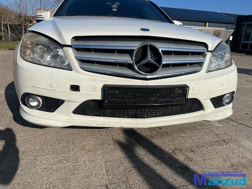 MERCEDES C W204 WIT C650 Voorbumper 2008-2011, Auto-onderdelen, Carrosserie, Bumper, Mercedes-Benz, Voor, Gebruikt, Ophalen of Verzenden