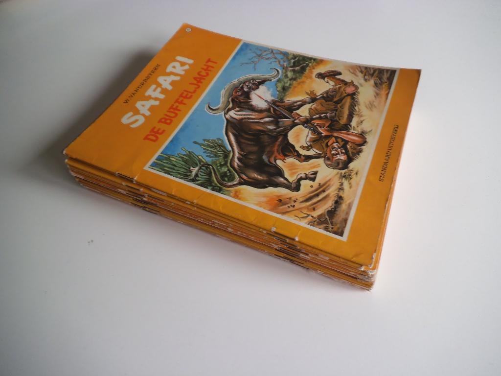 Lot 13 Safari strips, Plusieurs BD, Enlèvement ou Envoi, Utilisé, Willy Vandersteen