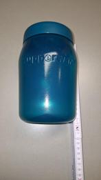 Tupperware jar 1,5 liter ex demo, Huis en Inrichting, Keuken | Tupperware, Ophalen of Verzenden, Zo goed als nieuw, Blauw
