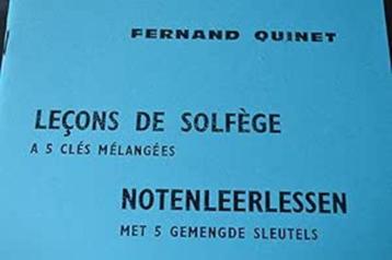 F. Quinet Solfege-lessen met 5 gemengde sleutels beschikbaar voor biedingen
