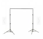 Fotostudio achtergrondsupport voor doek of rol, Audio, Tv en Foto, Fotografie | Fotostudio en Toebehoren, Ophalen, Gebruikt, Statief of Scherm