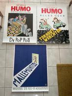 Set van 3 posters van Joost Swarte, Humo, Mallemunt, 80', Verzamelen, Deurposter of groter, Ophalen of Verzenden, Muziek, Rechthoekig Staand