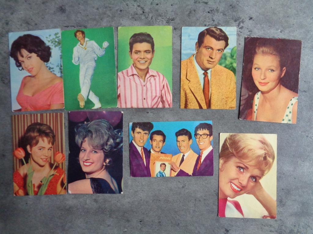 MAPLE LEAF GUM MONTY PLAATJES PRENTEN  9X JAREN 60 REEKS  O, Verzenden