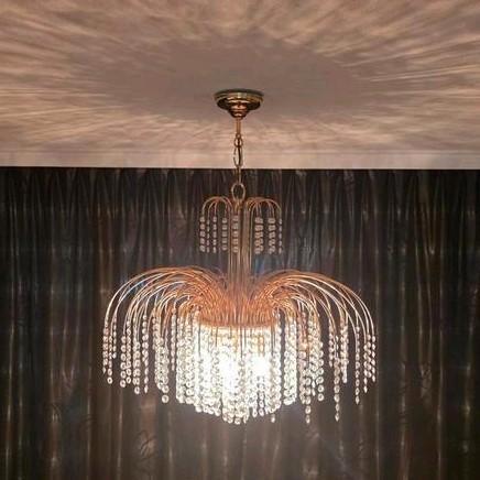3 prachtige vintage Swarovski messing crystal lampen, Huis en Inrichting, Lampen | Hanglampen, Zo goed als nieuw, Ophalen