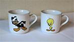 Looney Tunes 2 tassen Tweety en Daffy Duck (2000) (lot), Collections, Personnages de BD, Ustensile, Looney Tunes, Enlèvement ou Envoi
