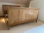 Bed 2-persoons handgemaakt, hout, Huis en Inrichting, Slaapkamer | Bedden, Ophalen, Bruin, Tweepersoons, 140 cm