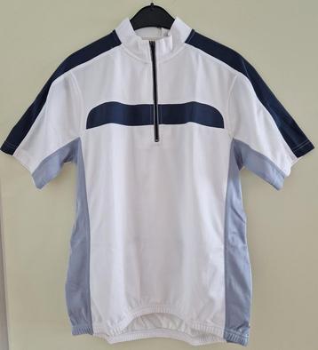 Wielersport shirt shamp maat M wit/grijs met rugzak zgan beschikbaar voor biedingen