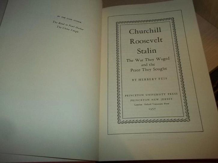 Herbert Feis : Churcill, Roosevelt, Stalin, Boeken, Geschiedenis | Wereld, Gelezen, Ophalen of Verzenden