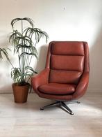 Vintage draaifauteuil eggchair jaren 60/70, Ophalen, Vintage spaceage, Zo goed als nieuw, 50 tot 75 cm