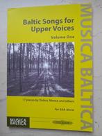 Baltic Songs for upper Voices, Musique & Instruments, Enlèvement ou Envoi, Neuf, Chœur