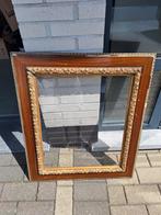 Houten antieke fotokader, Antiek en Kunst, Ophalen, Rechthoekig