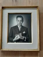 Grote retro kader met oude foto, Antiek en Kunst, Ophalen