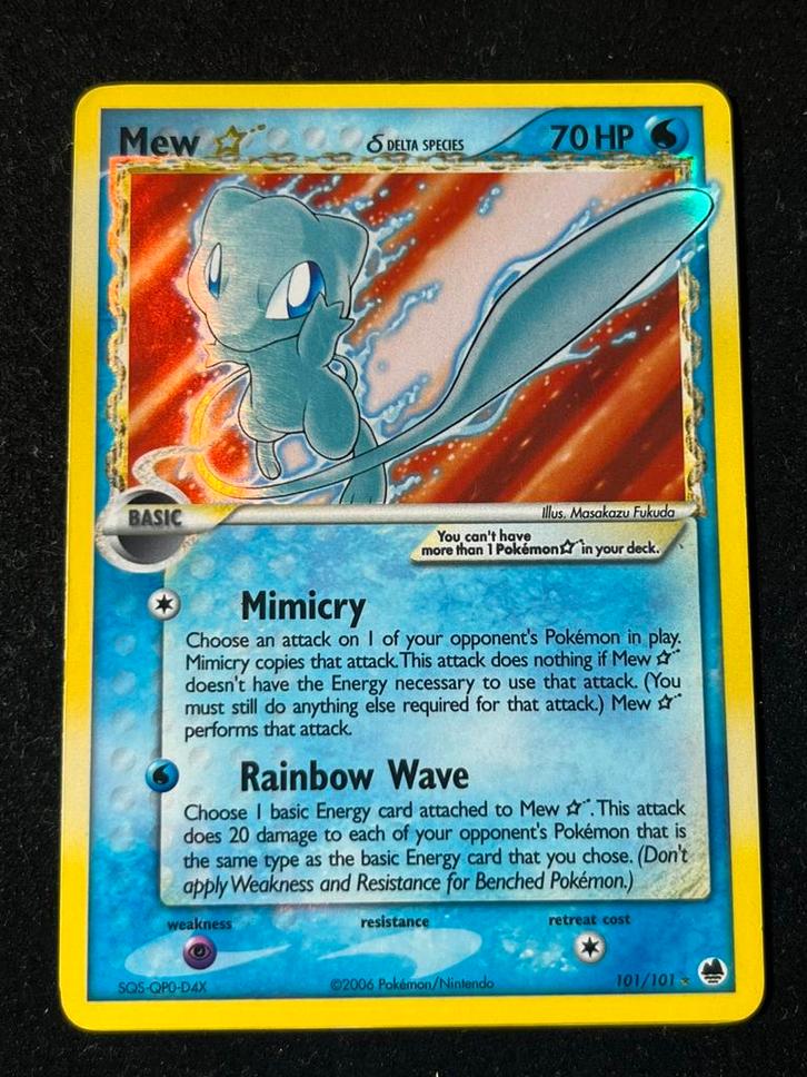 Mew gold star, Hobby en Vrije tijd, Verzamelkaartspellen | Pokémon, Ophalen of Verzenden
