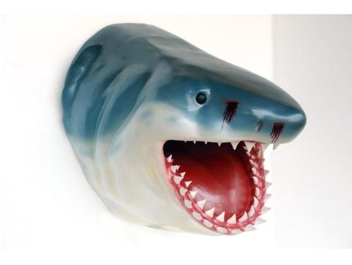 Haaienkop 137 cm - haai walldecor decoratie, Verzamelen, Dierenverzamelingen, Nieuw, Ophalen