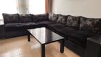 Hoekzetel met salontafel, Huis en Inrichting, Zetels | Zetels, Ophalen, Stof, 250 tot 300 cm, Gebruikt