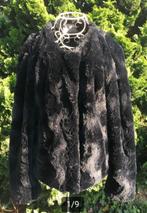 Vintage Faux Fur zwart maat M/L merk Vero Moda, Comme neuf, Noir, Taille 42/44 (L), Enlèvement ou Envoi