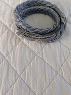 Armband leder , merk Les plaisirs des femmes, Handtassen en Accessoires, Armbanden, Ophalen, Gebruikt, Blauw, Leer