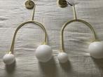 Design hanglampen - wit goud, Huis en Inrichting, Ophalen, Zo goed als nieuw, Metaal, Design- modern