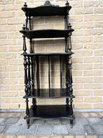 open houten kastje, zwart, Antiek en Kunst, Curiosa en Brocante, Ophalen