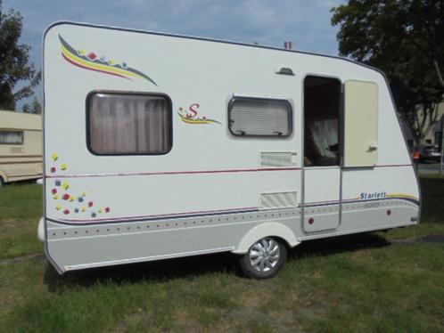 STERKEMAN STARLET met vast bed,treinzit,vaste wc+voortent, Caravans en Kamperen, Caravans, Bedrijf, tot en met 4, 750 - 1000 kg