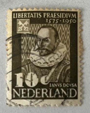 postzegel Nederland 1950 10 cent (NL0008), Postzegels en Munten, Postzegels | Nederland, Gestempeld, Na 1940, Ophalen of Verzenden